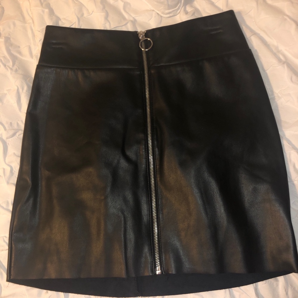 Black leather skirt from EXPRESS